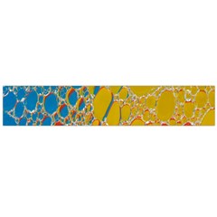 Bubbles Abstract Lights Yellow Large Flano Scarf 