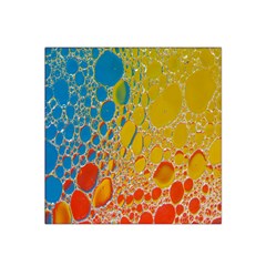 Bubbles Abstract Lights Yellow Satin Bandana Scarf