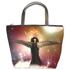 Awesome Dark Fairy In The Sky Bucket Bag by FantasyWorld7