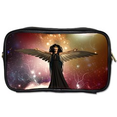 Awesome Dark Fairy In The Sky Toiletries Bag (one Side) by FantasyWorld7