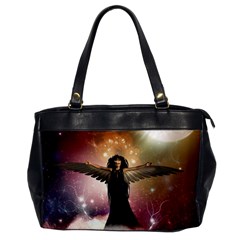 Awesome Dark Fairy In The Sky Oversize Office Handbag by FantasyWorld7