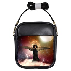 Awesome Dark Fairy In The Sky Girls Sling Bag by FantasyWorld7