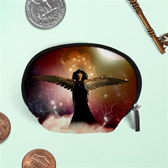 Awesome Dark Fairy In The Sky Accessory Pouch (small) by FantasyWorld7