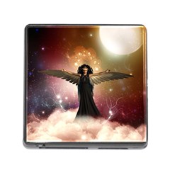 Awesome Dark Fairy In The Sky Memory Card Reader (square 5 Slot) by FantasyWorld7