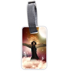 Awesome Dark Fairy In The Sky Luggage Tags (one Side)  by FantasyWorld7