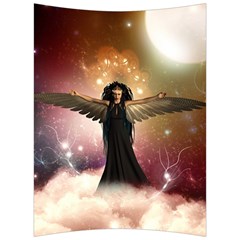 Awesome Dark Fairy In The Sky Back Support Cushion by FantasyWorld7