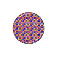 Numbers And Vowels Colorful Pattern Hat Clip Ball Marker by dflcprints