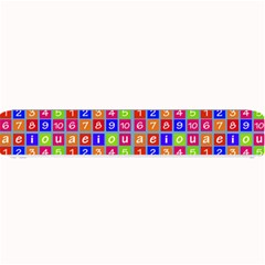 Numbers And Vowels Colorful Pattern Small Bar Mats by dflcprints