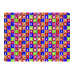 Numbers And Vowels Colorful Pattern Double Sided Flano Blanket (Mini) 