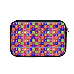 Numbers And Vowels Colorful Pattern Apple MacBook Pro 13  Zipper Case