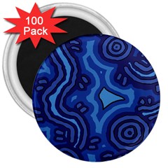 Aboriginal Art - Travel  3  Magnets (100 Pack) by hogartharts