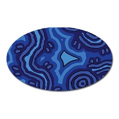 Aboriginal Art - Travel  Oval Magnet by hogartharts