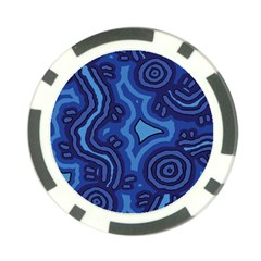 Aboriginal Art - Travel  Poker Chip Card Guard by hogartharts