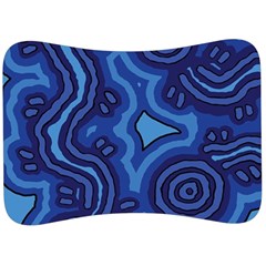 Aboriginal Art - Travel  Velour Seat Head Rest Cushion