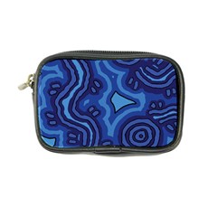 Aboriginal Art - Blue Campsites Coin Purse by hogartharts