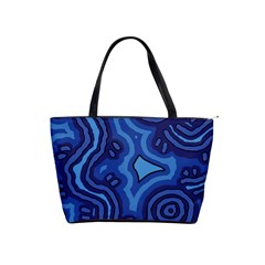 Aboriginal Art - Blue Campsites Classic Shoulder Handbag by hogartharts