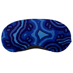 Aboriginal Art - Blue Campsites Sleeping Masks by hogartharts