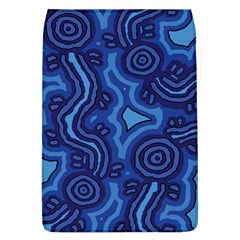 Aboriginal Art - Blue Campsites Removable Flap Cover (l) by hogartharts