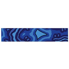 Aboriginal Art - Blue Campsites Small Flano Scarf