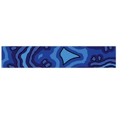 Aboriginal Art - Blue Campsites Large Flano Scarf 