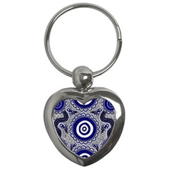 Aboriginal Art - Gathering Key Chains (heart)  by hogartharts