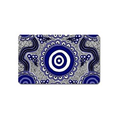 Aboriginal Art - Gathering Magnet (name Card) by hogartharts