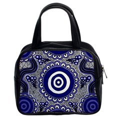 Aboriginal Art - Gathering Classic Handbag (two Sides) by hogartharts