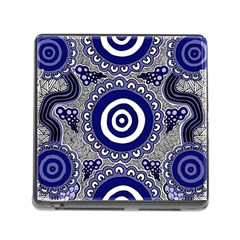 Aboriginal Art - Gathering Memory Card Reader (square 5 Slot) by hogartharts