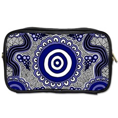 Aboriginal Art - Gathering Toiletries Bag (one Side) by hogartharts