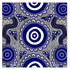 Aboriginal Art - Gathering Large Satin Scarf (square) by hogartharts