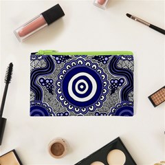 Aboriginal Art - Gathering Cosmetic Bag (xs) by hogartharts