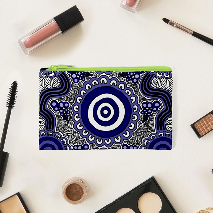 Aboriginal Art - Gathering Cosmetic Bag (XS)