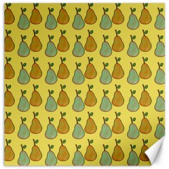 Pears Yellow Canvas 12  X 12  by snowwhitegirl