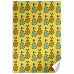 Pears Yellow Canvas 24  X 36  by snowwhitegirl