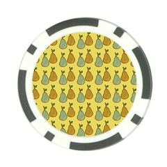 Pears Yellow Poker Chip Card Guard