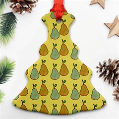 Pears Yellow Christmas Tree Ornament (two Sides) by snowwhitegirl