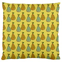 Pears Yellow Standard Flano Cushion Case (two Sides) by snowwhitegirl