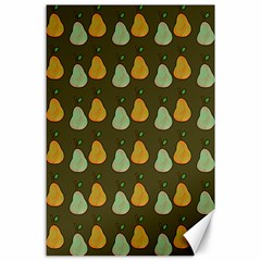 Pears Brown Canvas 24  X 36  by snowwhitegirl