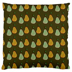 Pears Brown Large Cushion Case (one Side) by snowwhitegirl