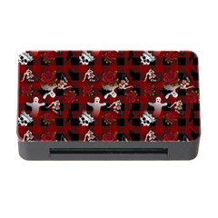 Gothic Woman Rose Bats Pattern Memory Card Reader With Cf by snowwhitegirl