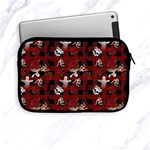 Gothic Woman Rose Bats Pattern Apple iPad Mini Zipper Cases Front