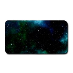 Galaxy Sky Blue Green Medium Bar Mats by snowwhitegirl