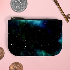 Galaxy Sky Blue Green Mini Coin Purse by snowwhitegirl