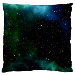 Galaxy Sky Blue Green Large Cushion Case (one Side) by snowwhitegirl