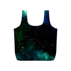 Galaxy Sky Blue Green Full Print Recycle Bag (s)