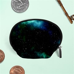 Galaxy Sky Blue Green Accessory Pouch (small) by snowwhitegirl