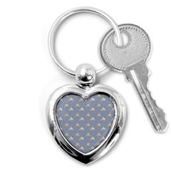 Vintage Baby Pattern Key Chains (heart)  by snowwhitegirl