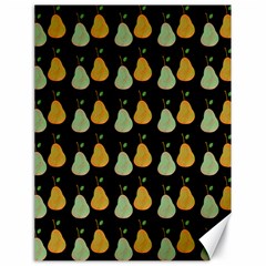 Pears Black Canvas 18  X 24  by snowwhitegirl