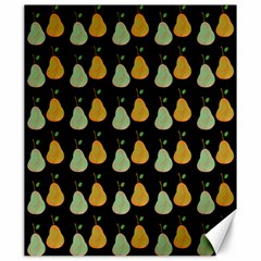 Pears Black Canvas 20  X 24  by snowwhitegirl