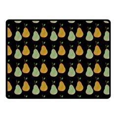 Pears Black Double Sided Fleece Blanket (small)  by snowwhitegirl